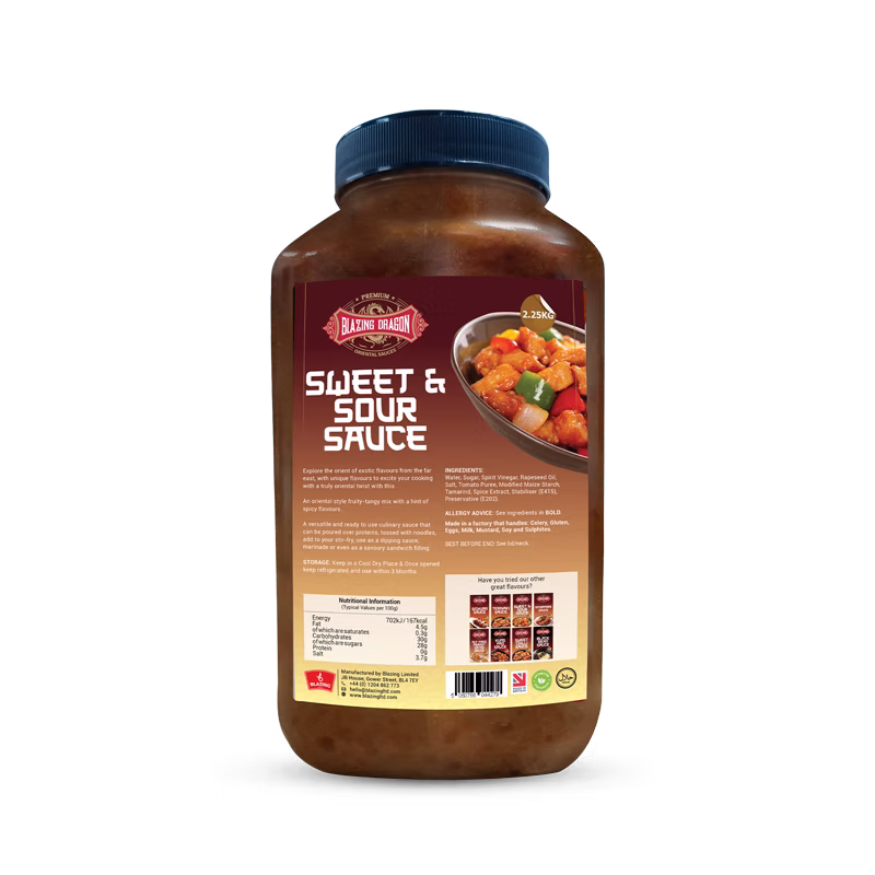 Wholesale Sweet & Sour Sauce 2.25KG | Bulk Chinese Cooking Sauce – Blazing Limited