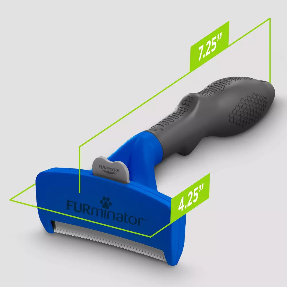 FURminator Undercoat Deshedding Tool for Large Dogs, Long Hair