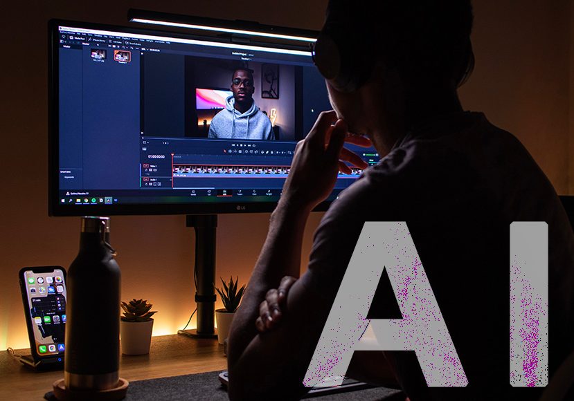 AI Video Editing Workspace - Professional Video Creation Setup