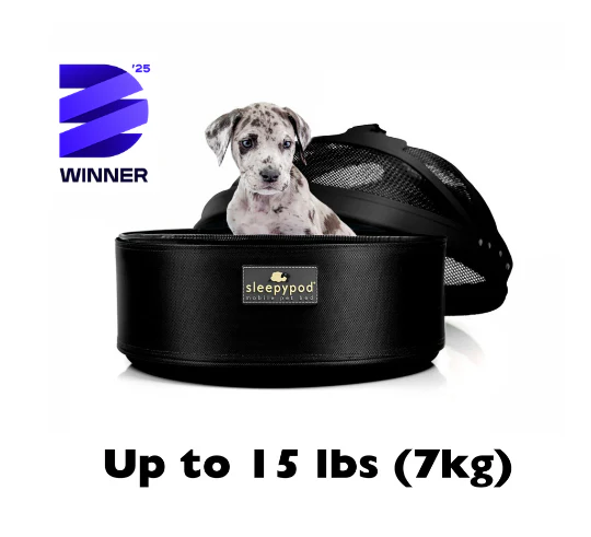 Sleepypod Mobile Pet Bed & Carrier, Medium, Jet Black