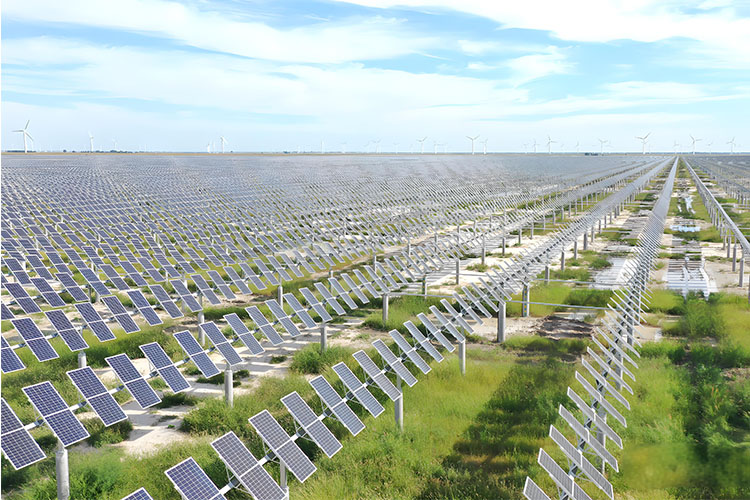 Large-Scale Solar Tracking System Deployment