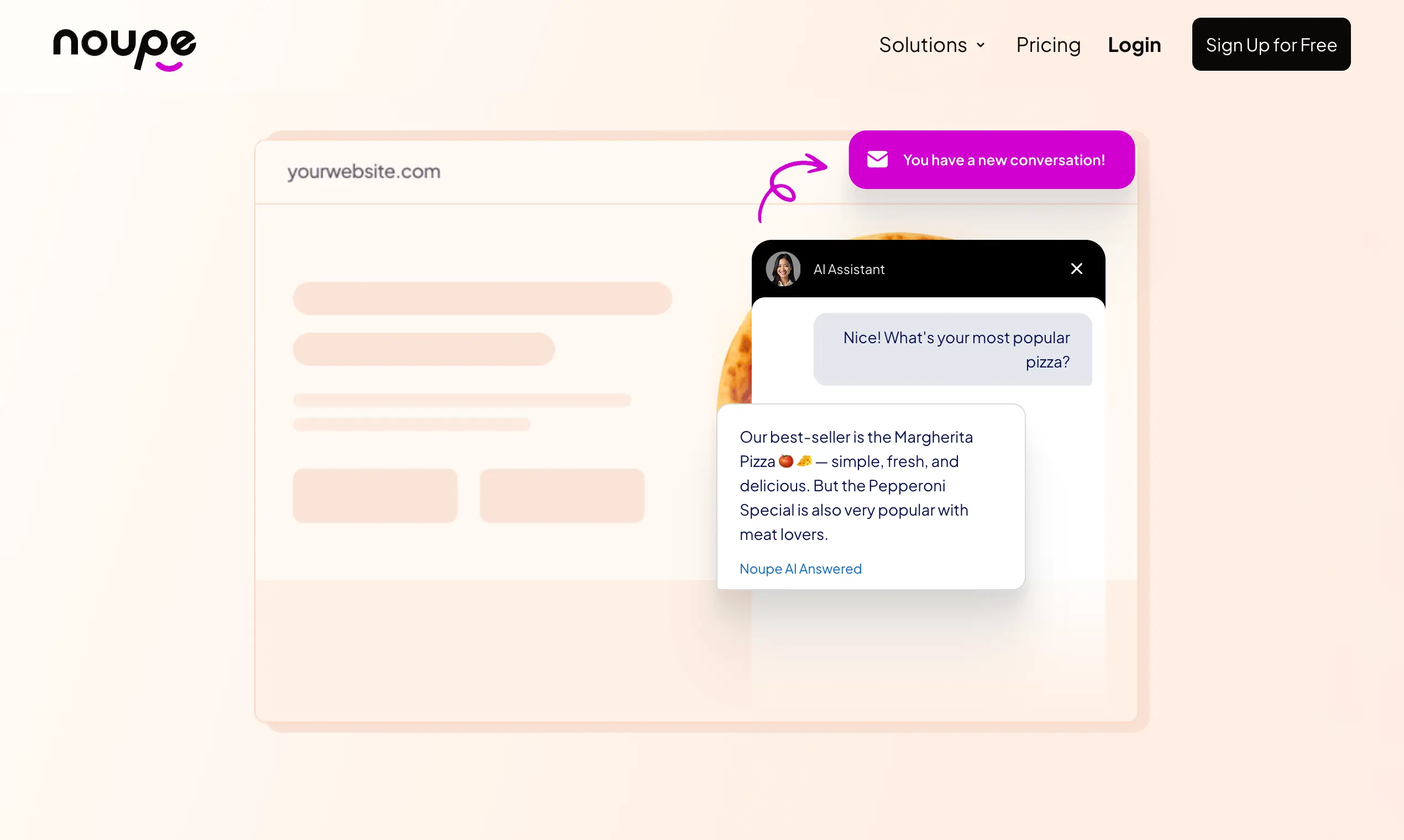 Noupe chatbot