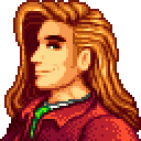 Portrait of Elliott from Stardew Valley