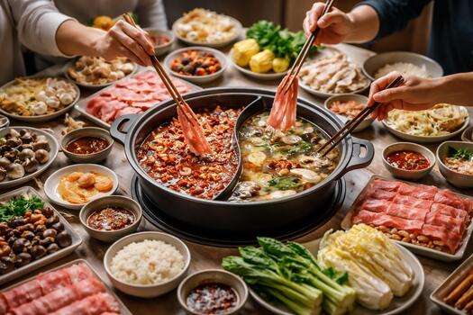 Outdoor Hot Pot Gathering