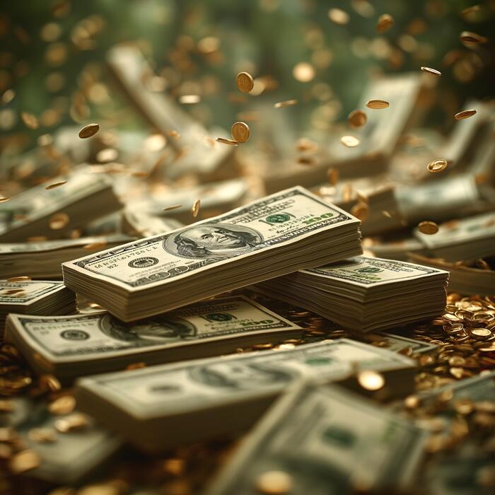 Dinheiro Dólar e Real