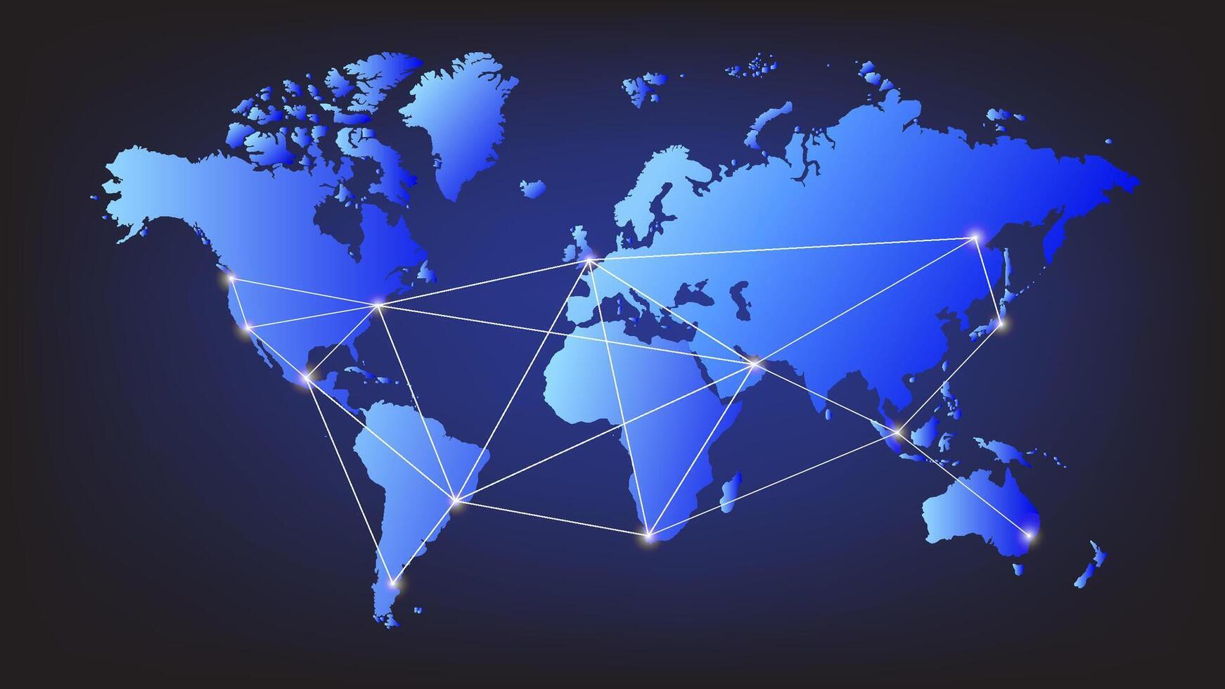Global Network Distribution Map showing worldwide API supply connections