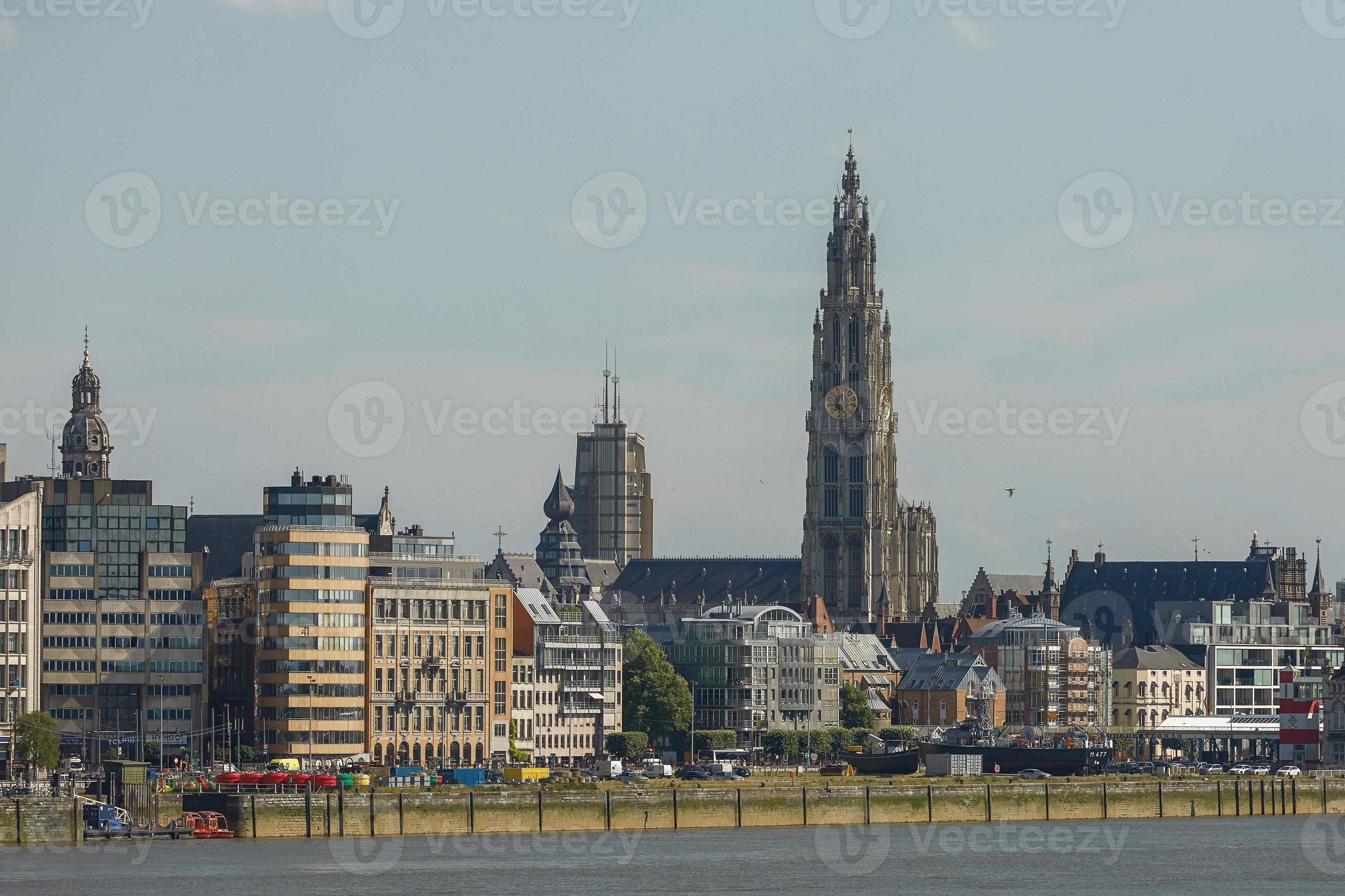 Antwerp Cathedral and Port
