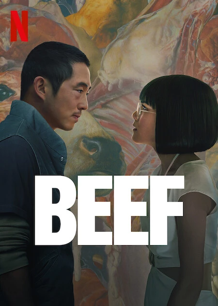 Beef Season 1 official Netflix poster with Steven Yeun and Ali Wong