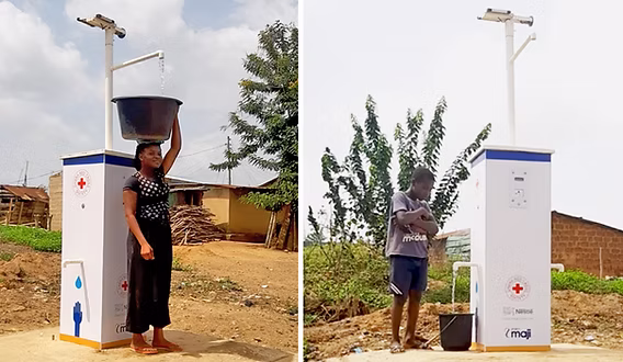 Solar powered water standpipe