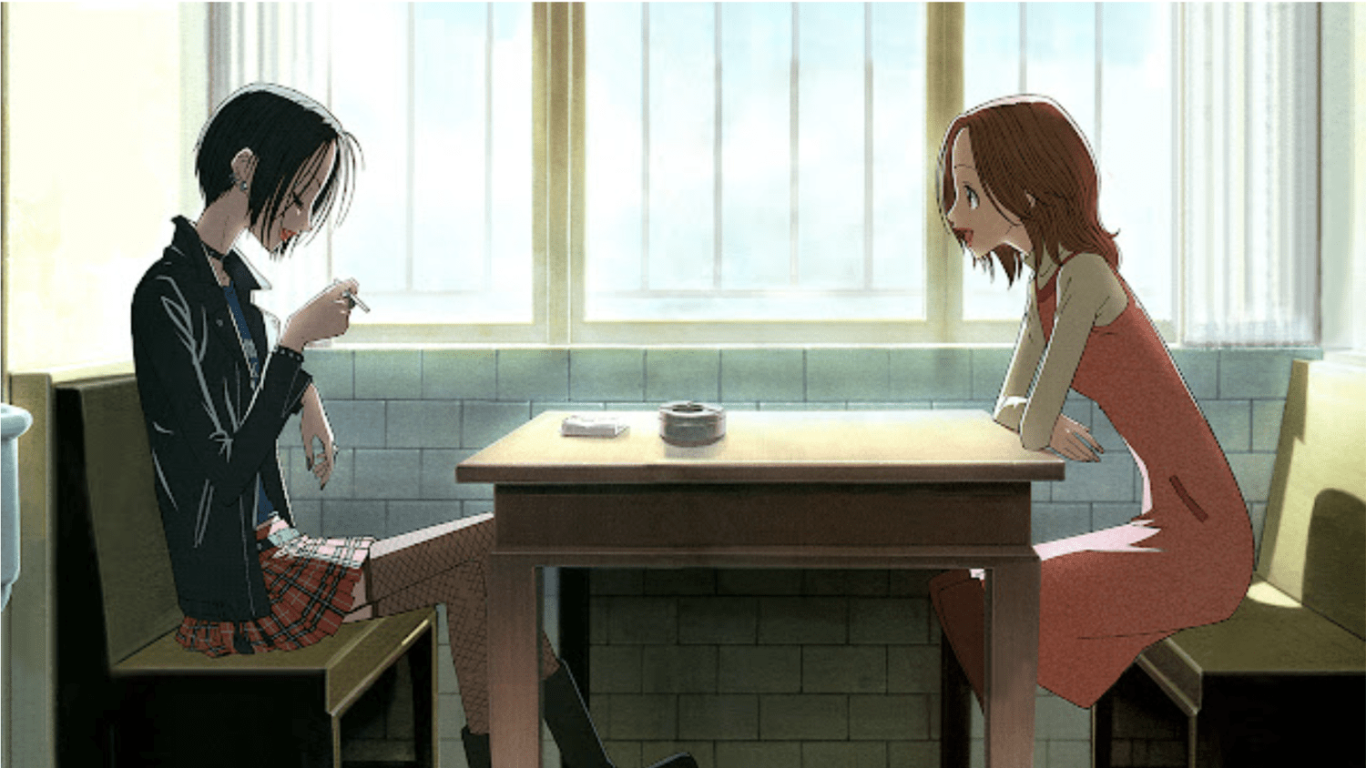 Nana and Hachi at Table