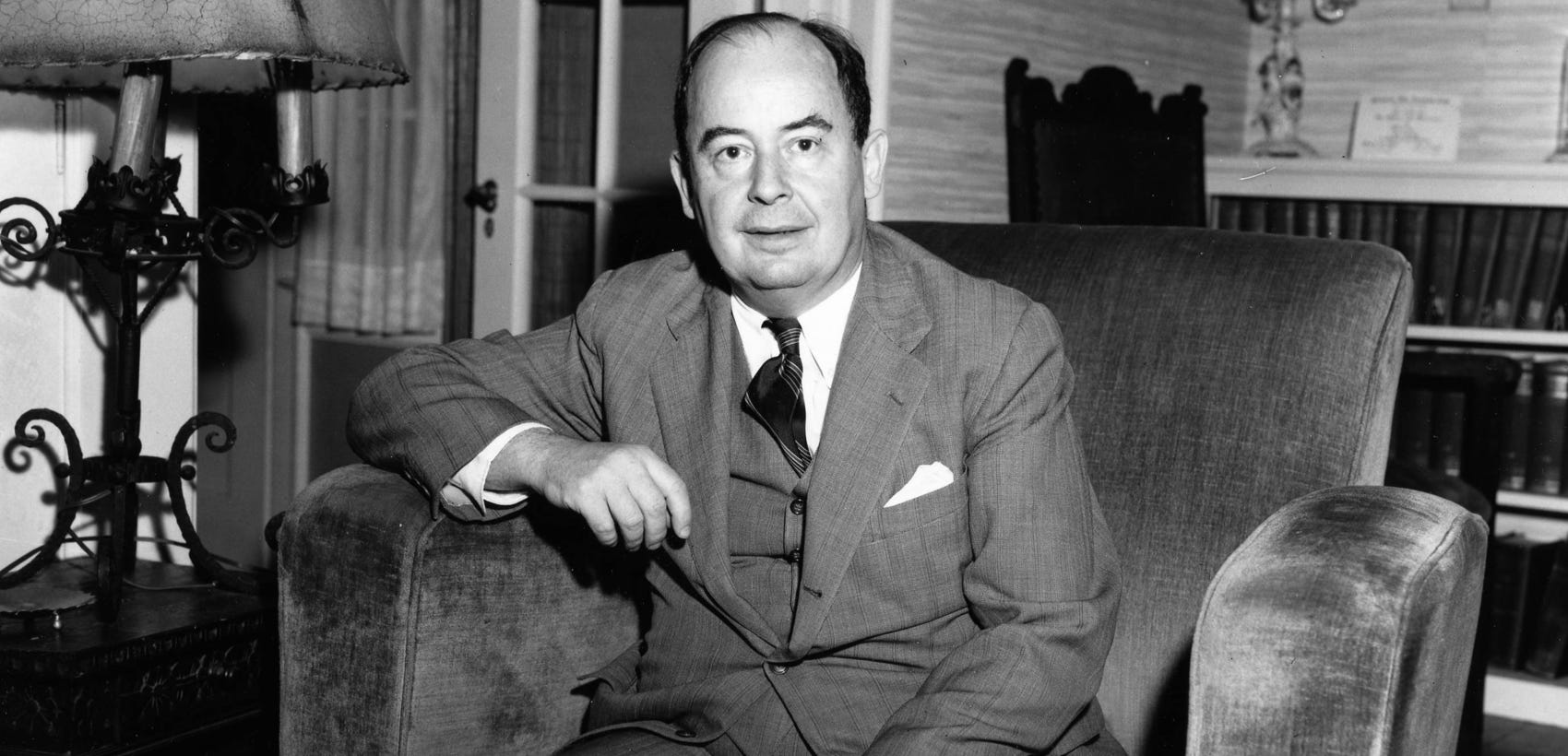 John von Neumann in thoughtful pose