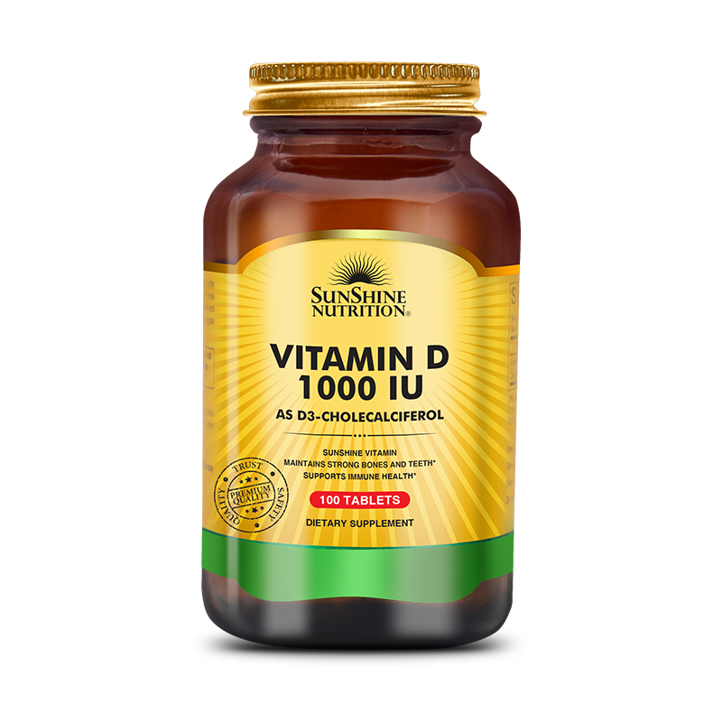 Vitamin D3 supplement bottle