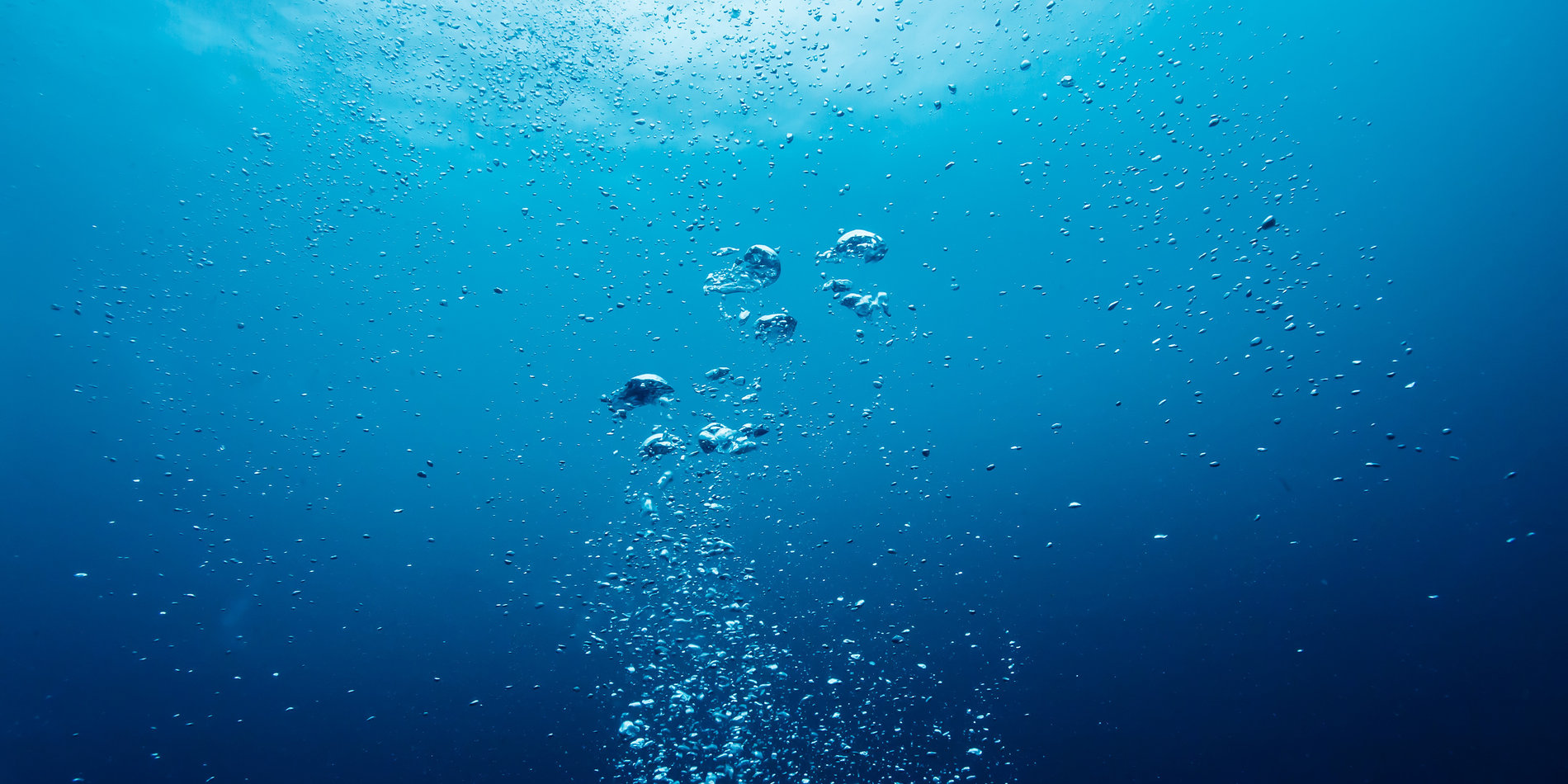 Bubbles in seawater