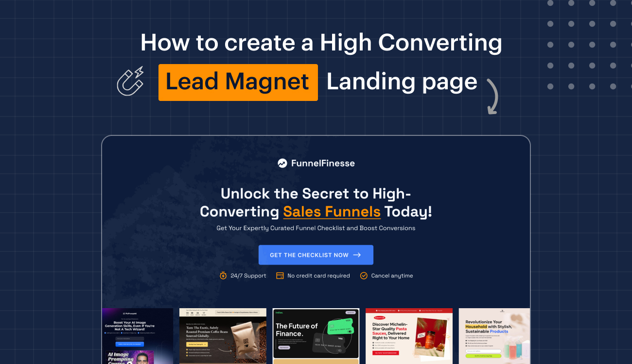 High-converting lead magnet landing page example