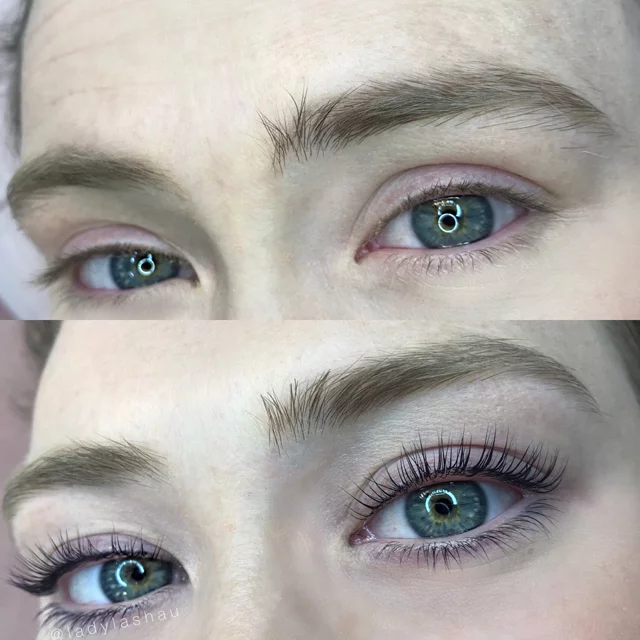 Eyes after lash lift