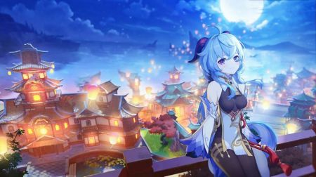 甘雨触摸甘雨夜景