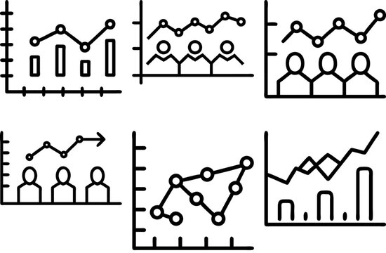 Minimalist business market research concept