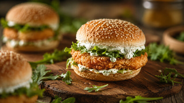 Sandwich poulet pané