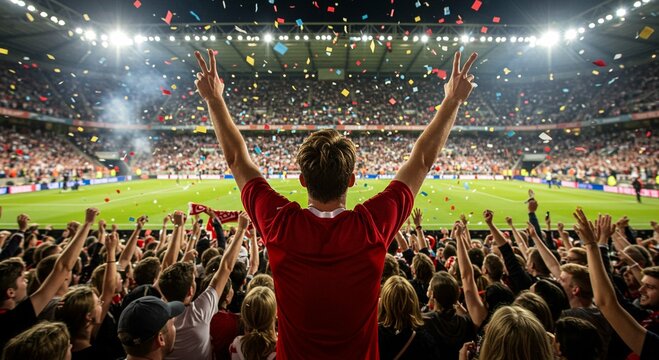 Football Fans Cheering