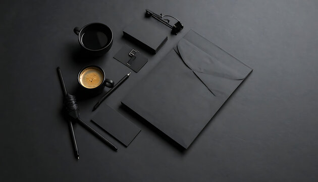 Premium Dark Stationery Suite — Brand Identity Mockup