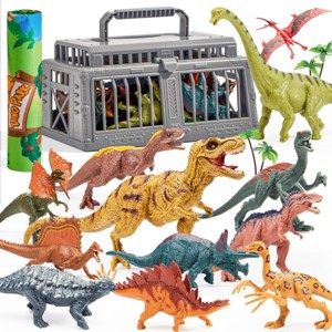 Boley 14 Pk Dinosaur Toys with Educational Pamphlet
