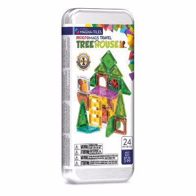 Magna-Tiles MicroMAGS Treehouse 24-Piece Travel Set