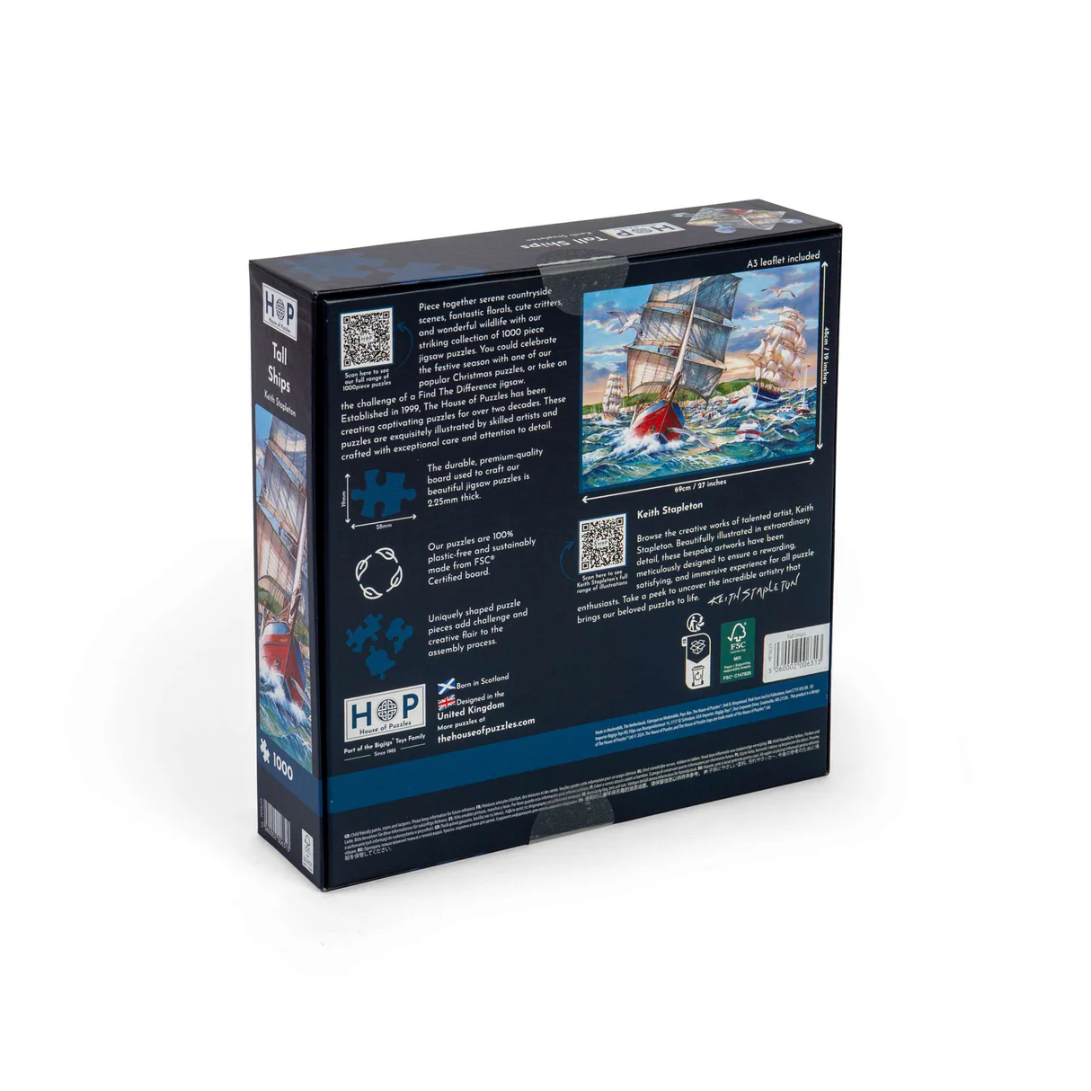 Tall Ships 1000 Piece Seaside Jigsaw Puzzle