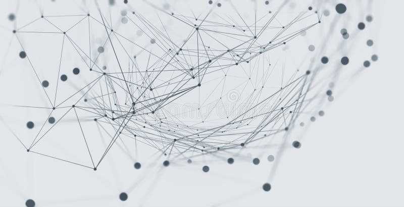 Rede neural abstrata representando conexões sociais
