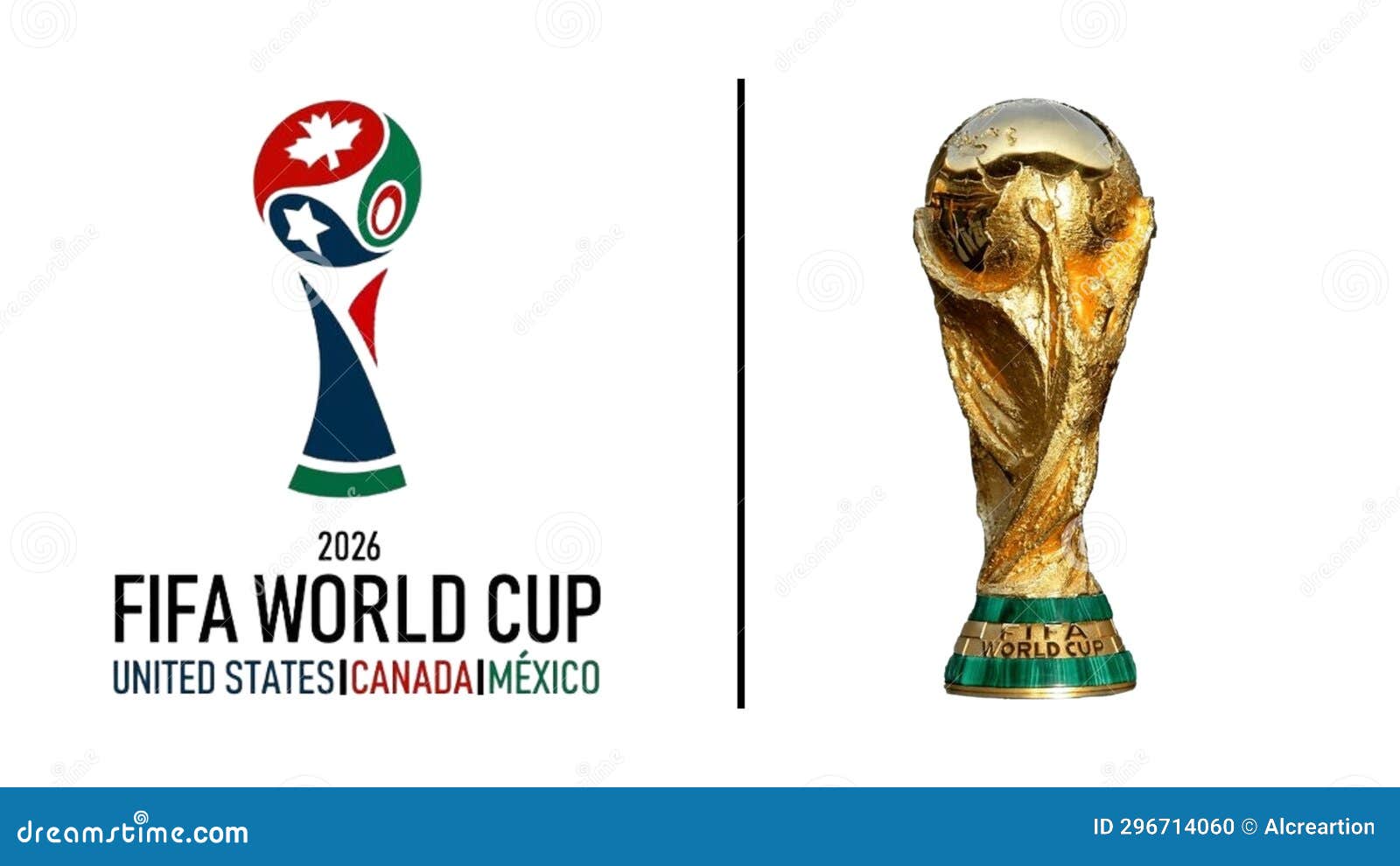 Logo dan trofi Piala Dunia 2026