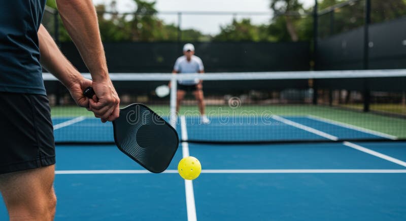 Pickleball Action Shot