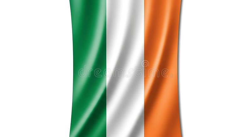 Irish Flag - Green White Orange Tricolor