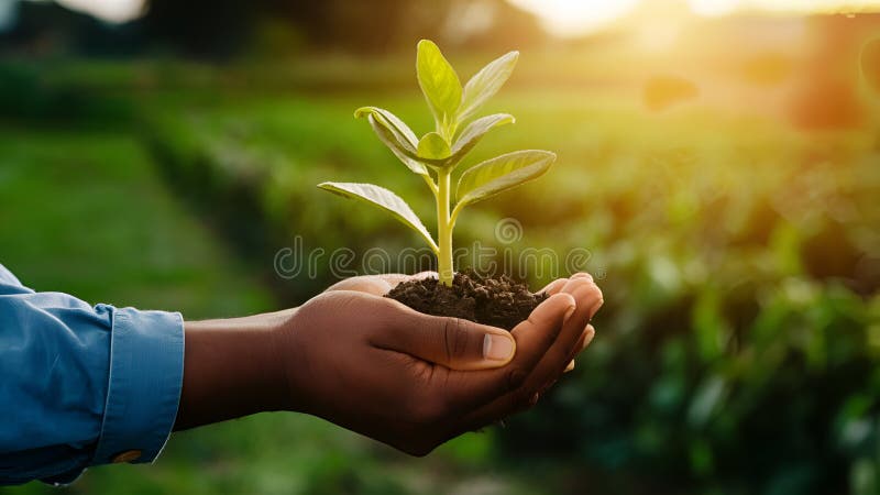 Hands nurturing plant growth - symbolizing successful educational outcomes