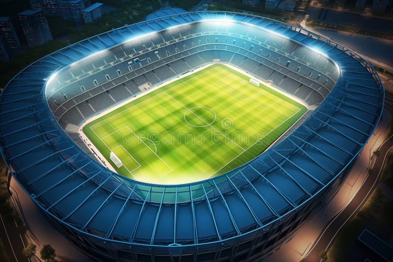 Aerial Stadium Night