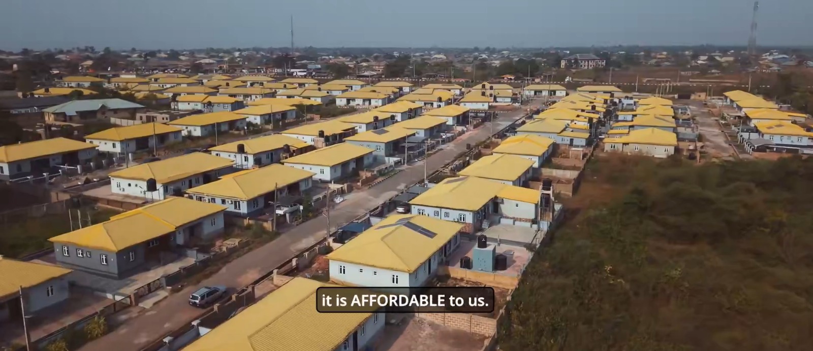 Federal housing estate aerial