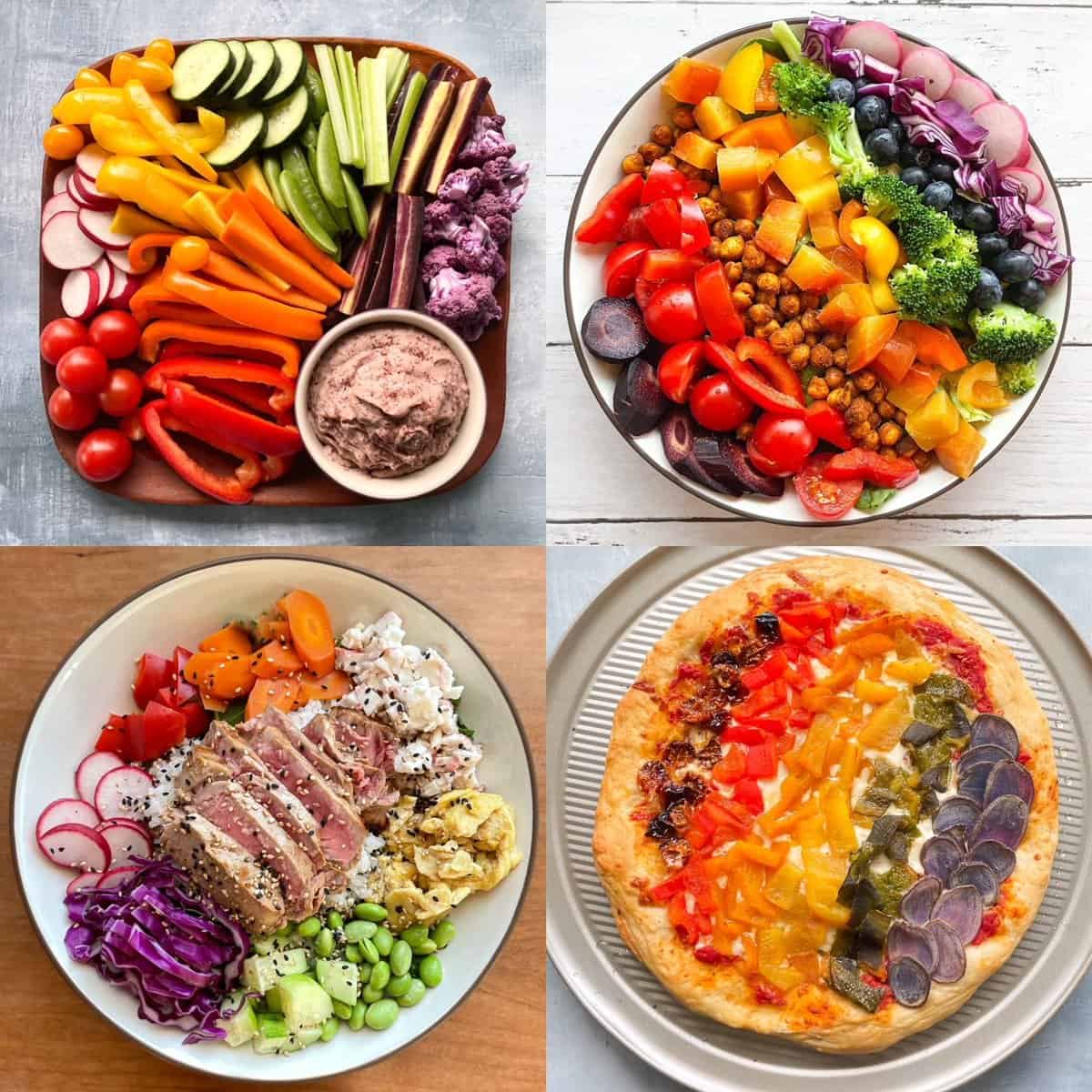10 Rainbow Vegetable and Savory Rainbow Recipes : Ugly Duckling Bakery