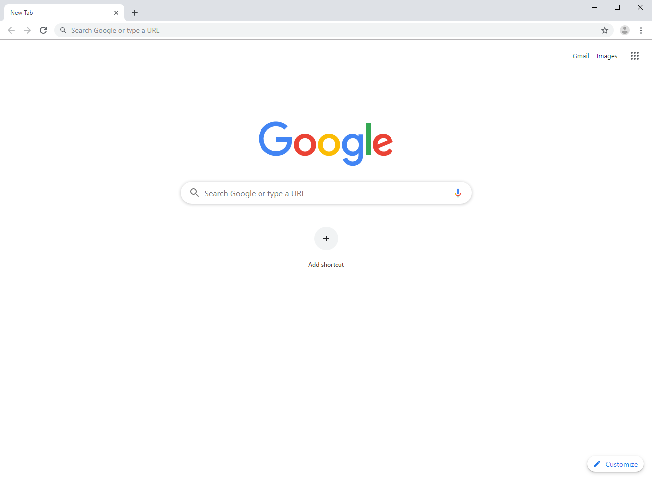 谷歌浏览器主界面截图