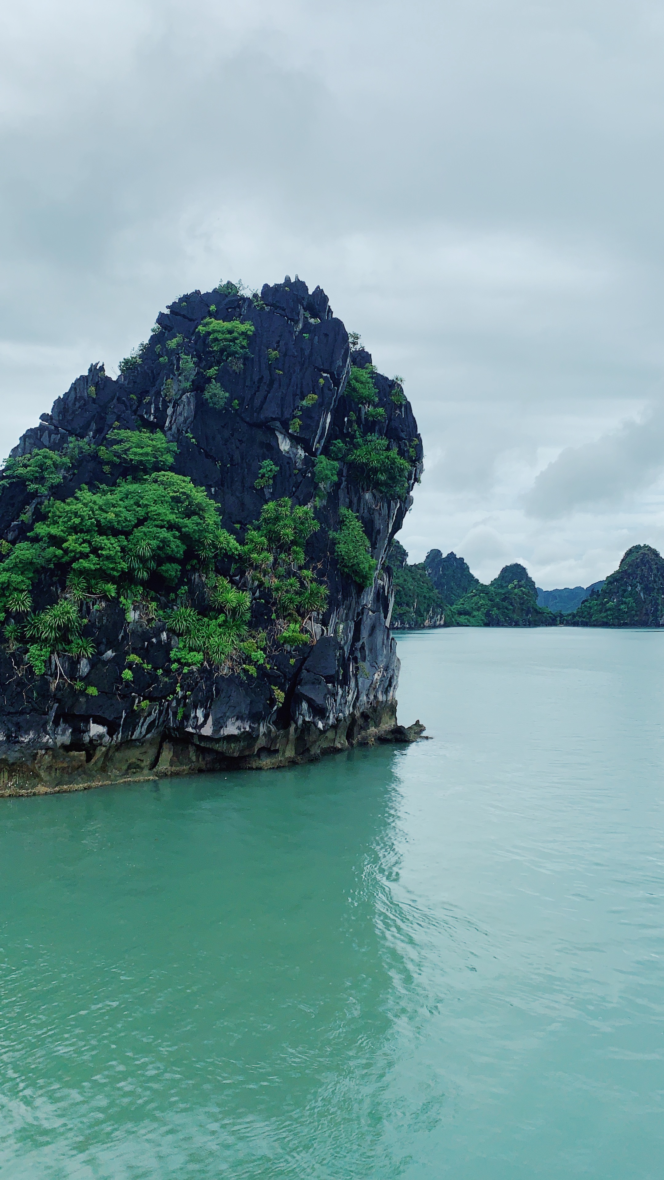 Ha Long Bay limestone karst islands