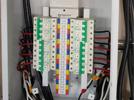 Electrical panel wiring and circuit breaker work