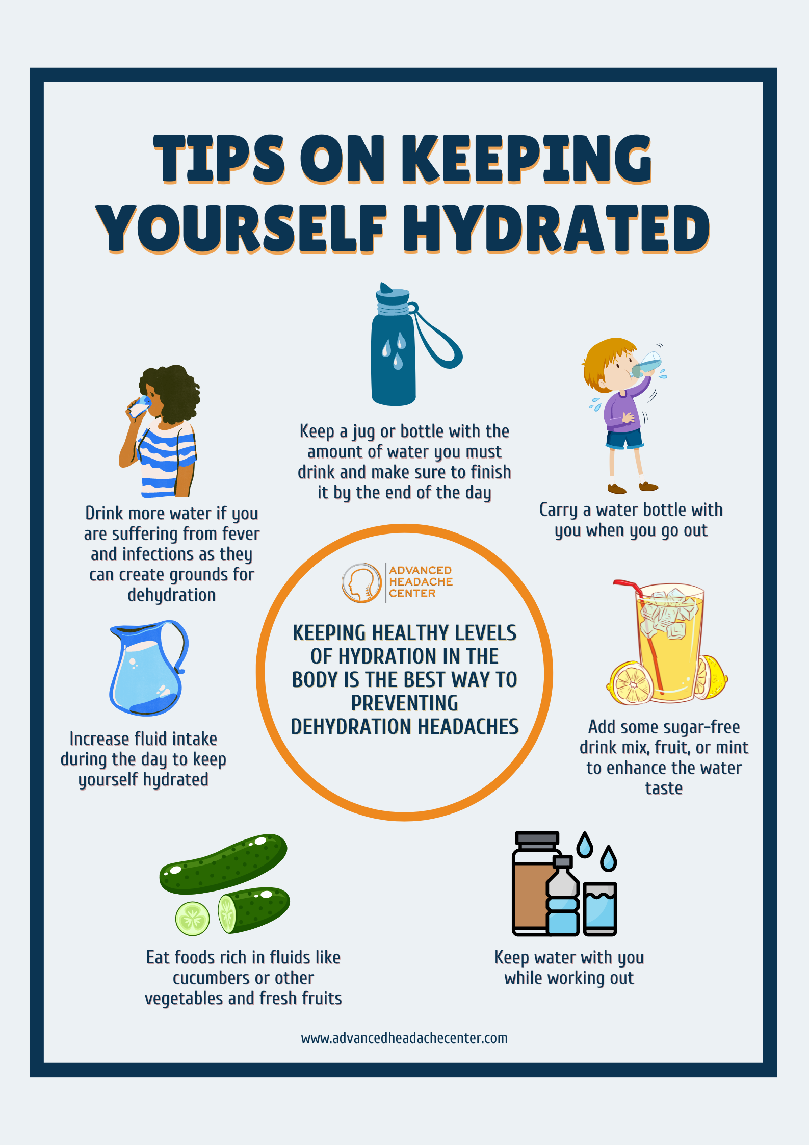 Hydration tips for preventing dehydration headaches