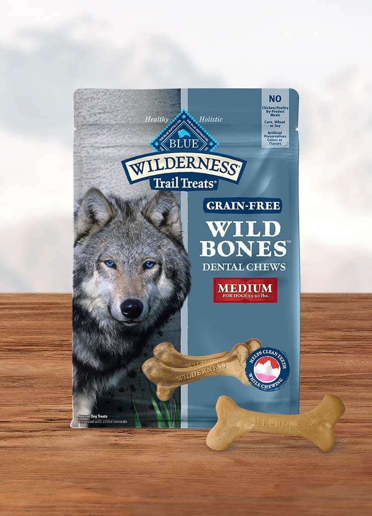 Blue Buffalo Wilderness Wild Bones Dental Chews, Large, 27 oz