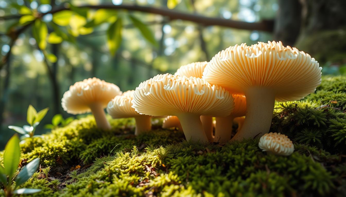 Champignon Crinière de Lion dans un environnement naturel