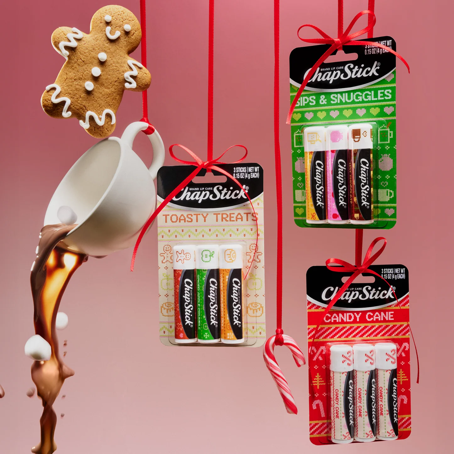 ChapStick Cozy Comforts Holiday Lip Balm Gift Set 4pk