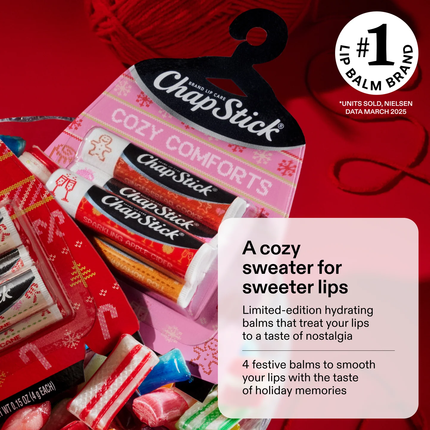 ChapStick Classic Lip Balm Variety Pack 3 Count