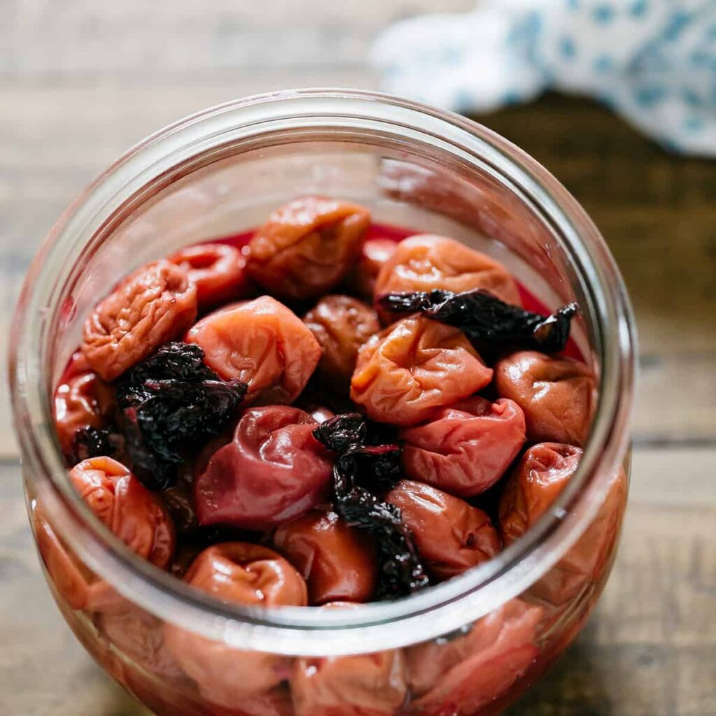 Umeboshi pickled plums