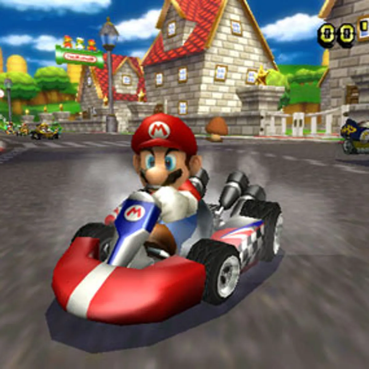 Jeu de course style Mario Kart généré par IA