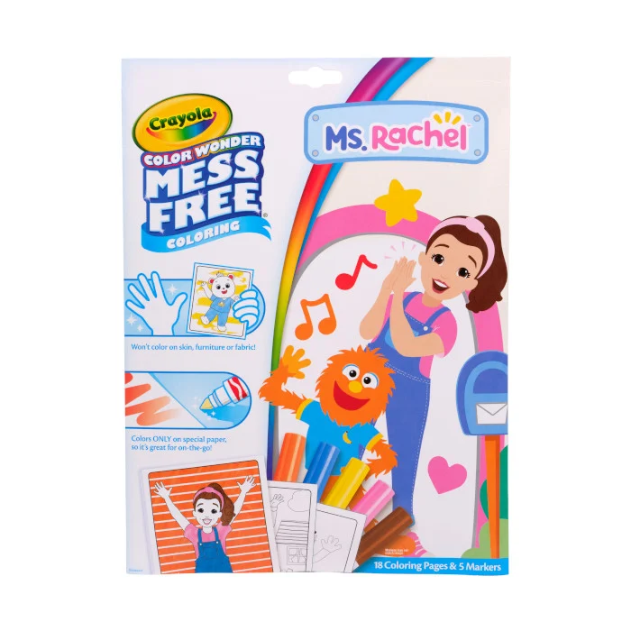 Crayola Color Wonder Ms. Rachel Coloring Pages & Markers