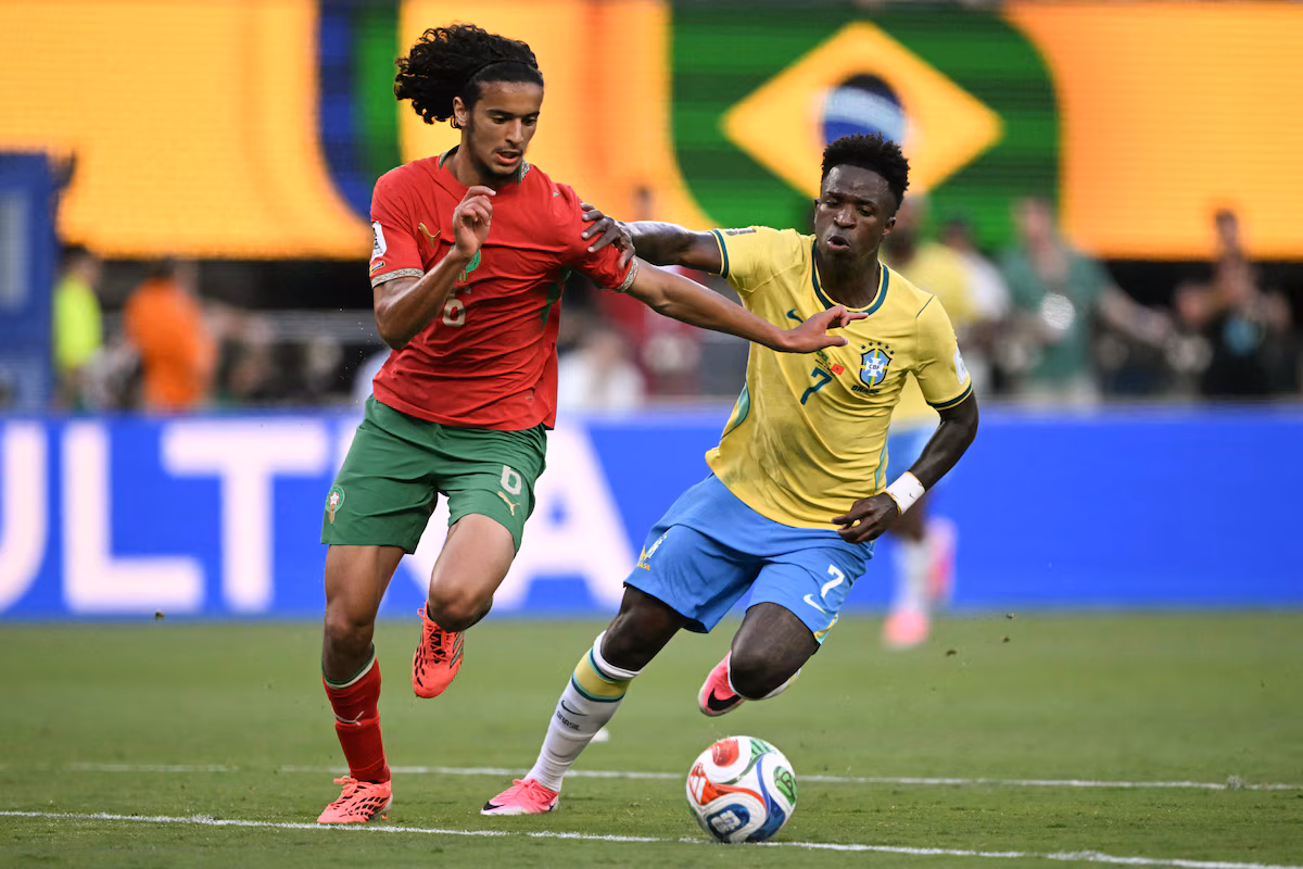 Match Maroc contre Brésil, Lions de l'Atlas en action lors du Mondial 2026