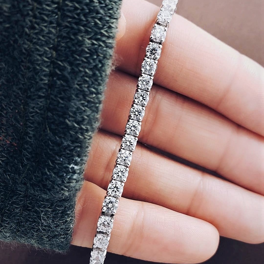 3 Carat S-Link Diamond Eternity Tennis Bracelet