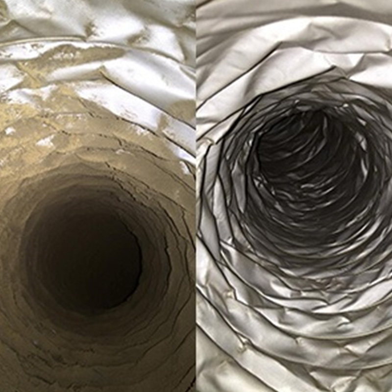 Commercial Air Duct Before and After