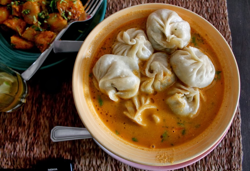 Traditional Nepali momo dumplings